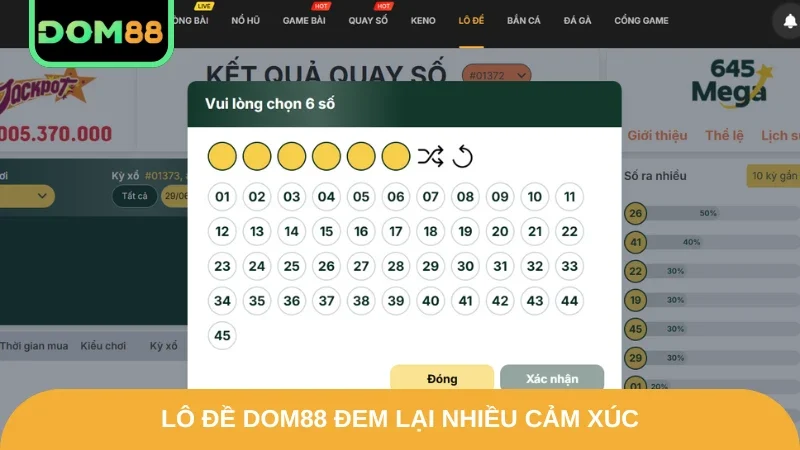 Lô đề DOM88 đem lại nhiều cảm xúc